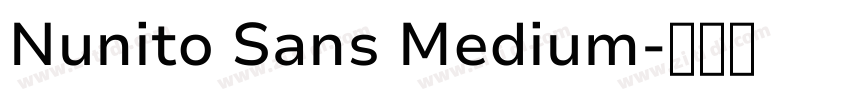 Nunito Sans Medium字体转换 Nunito Sans Medium字体转换